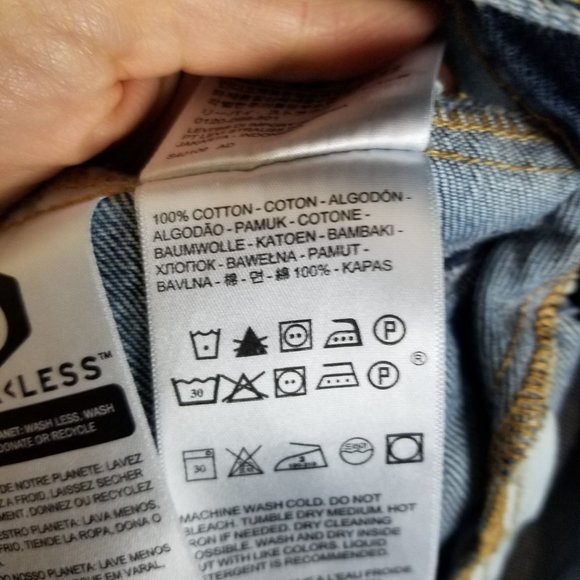 Levi's Mens 3XL Blue Long Sleeves Button Front Den - Picture 9 of 10